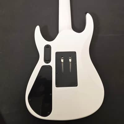 Agile 7 String Electric Guitar w/Floyd Rose 25.5" Scale Interceptor Pro 725 EB EMG White image 6