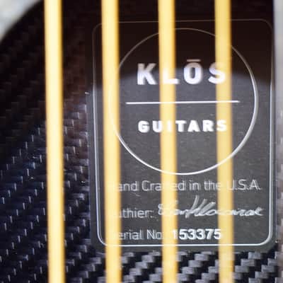 KLOS Carbon Travel Acoustic Guitar w/ Gig Bag image 6