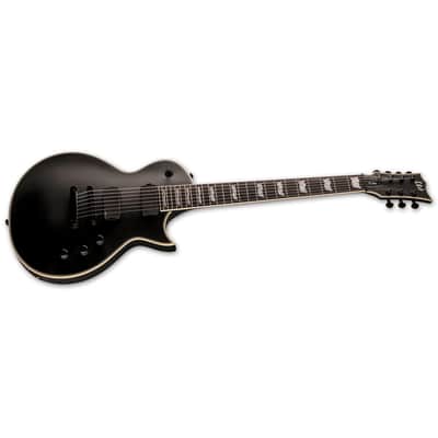 ESP LTD EC-407 7-Strings - Macassar Ebony Fingerboard, Black Satin image 2