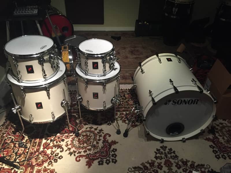Sonor Beech Infinite 5 piece in Creme Laquer image 1