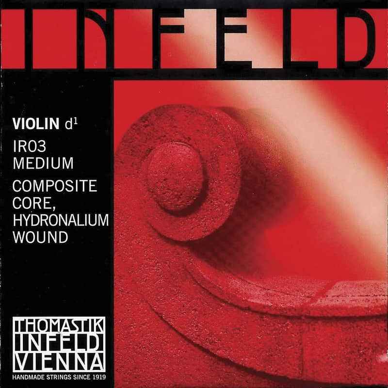 Thomastik-Infeld IR03 Infeld Red Hydronalium-Wound Composite Core 4/4 Violin String - D (Medium) image 1