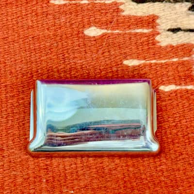 Vintage Fender Stratocaster Guitar Chrome Bridge Cover Circa 1960's 1970's image 1