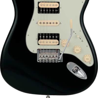 Fender Collection Made in Japan Hybrid II Stratocaster HSH RW Black image 1
