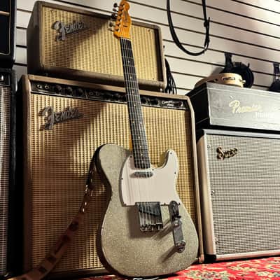 Fender Custom Shop Limited 1961 Telecaster Relic Silver Sparkle - Wildwood Video Demo image 1