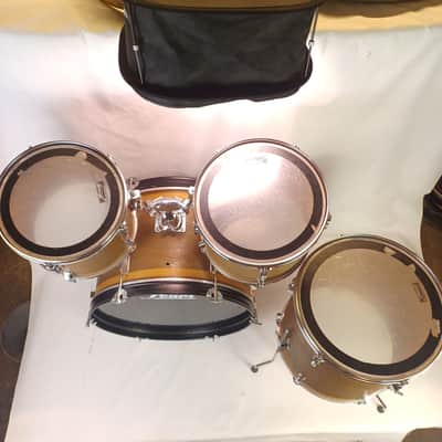 Pearl 14x22,10x12,11x13,16x16 Mahogany Drum Set Chrome Complete Double-Tom Mount image 4