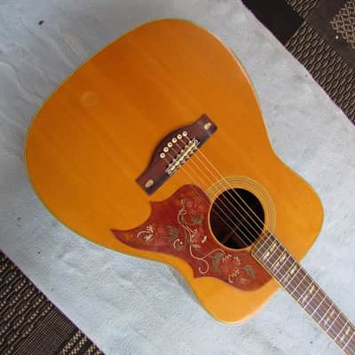 Yamaha FG-300 Orange Label Natural Finish Early 70's? Yamaha FG-300 W/Original Hardshell Case Cool! image 6