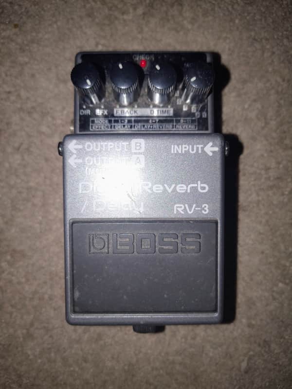 Boss RV-3 Digital Reverb/Delay (Pink or Dark Gray Label) 1994 - 2002 - Grey image 1