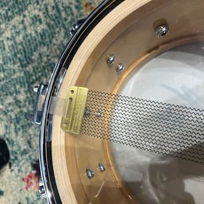 Terry Bozzio's DW - 5.5x10" Collector's Maple Snare Drum 1998 Mahogany Satin Oil image 24