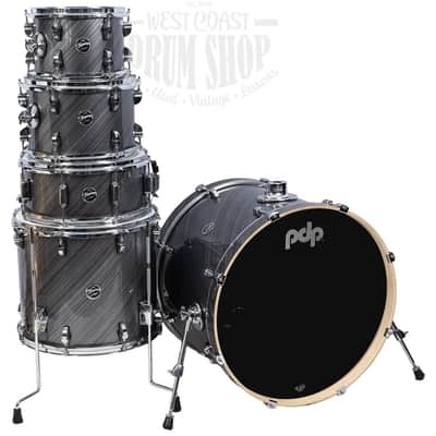 Used PDP Mainstage 5pc Drum Set Twisted Graphite (No Cymbals/Hardware) image 1