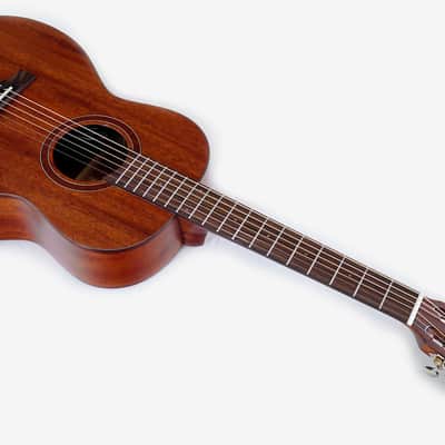 Teton STP103ENT 103 Series Parlor Body Shape African Solid Mahogany Top Mahogany Neck 6-String Acoustic-Electric Guitar image 7