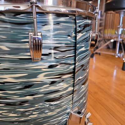 Drum Kits - 1970's Ludwig Classic Maple 14x24 8x12 9x13 14x16 (Concert Tom) Drum Kit (Bowling Ball Blue Oyster) image 22