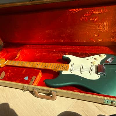 Fender Custom Shop Limited Edition NAMM '55 Stratocaster Journeyman Relic 2017 - Faded Aged Sherwood Metallic image 4