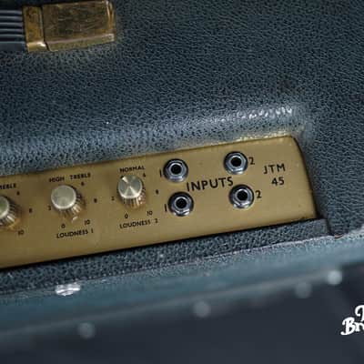 HOLY GRAIL, ALL ORIGINAL! 1965 Marshall JTM 45 MKIV Model 1962 Bluesbreaker 2x12" image 8