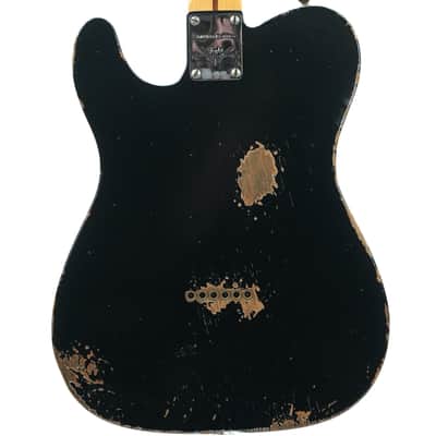 Fender Custom Shop Double Esquire Roasted Pine Relic Black 2022 image 4