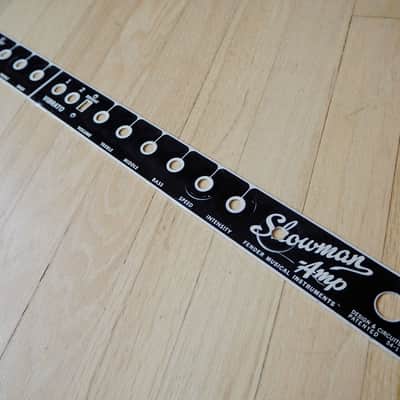 1960s Fender Showman Blackface Vintage Tube Amplifier Faceplate Aluminum image 1