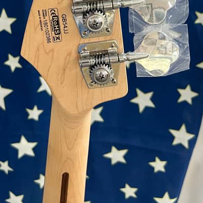 Cort GB54JJ OW 4-String Bass Guitar 2018 - Olympic White with Soft Case image 9