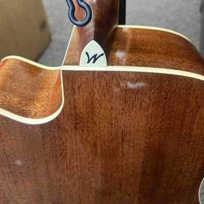 Washburn Heritage Series HD10SCE Acoustic-Electric Cutaway Dreadnought Guitar 2010s - Natural image 5
