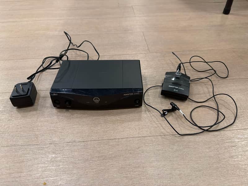 AKG Perception Wireless Lavalier Mic System w/ Bodypack, Receiver & Box image 1