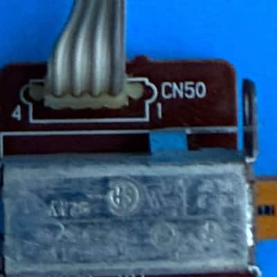 YAMAHA PSR-240 Keyboard Part: ON/OFF Switch Circuit Board w/Red Cap [XR658] image 3