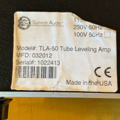 Summit Audio TLA-50 Racked PAIR! image 15