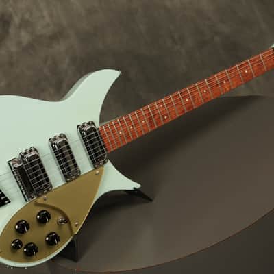 2006 Rickenbacker 350V63 pro refinish in BLUE BOY image 10