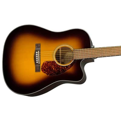 Fender CD-140SCE Dreadnought Acoustic Guitar, Walnut fingerboard, Sunburst, 0970213332 image 4