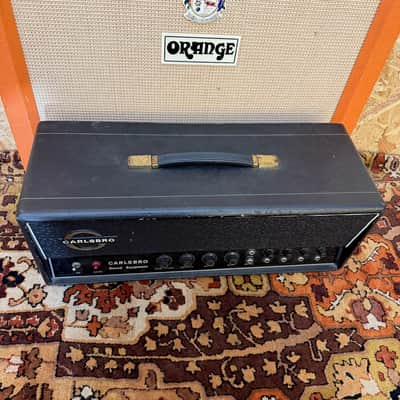 Immagine Vintage 1960s Carlsbro CS60 PA Valve Guitar Amplifier Head w/ Lay Down TF - 4