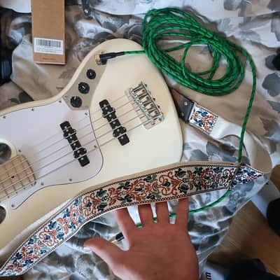 Fender Squier Affinity Series Jazz Bass V 2023 - White image 1