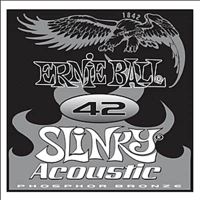Ernie Ball single .042 Slinky Acoustic Phos Bronze image 2