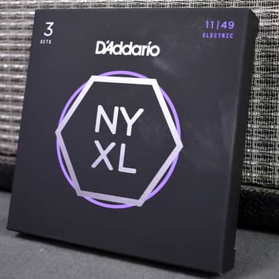 D'Addario NYXL1149-3P Nickel Wound Electric Guitar Strings Medium 11-49 3 Sets image 1