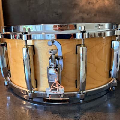 Pearl Masters MCM-1465S/C102 One ply maple snare 2015 - Natural maple image 5