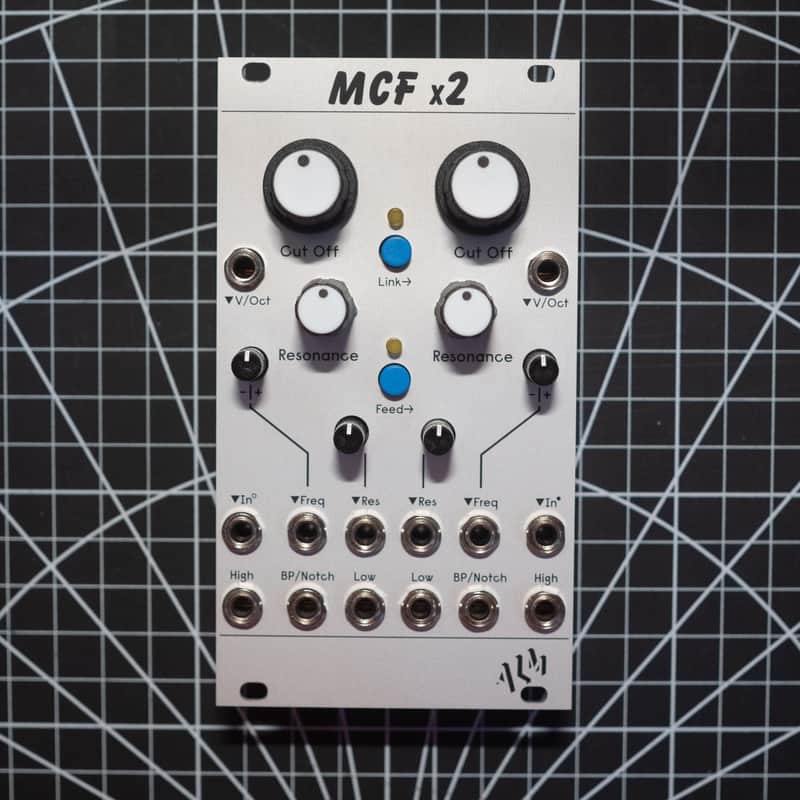 ALM/Busy Circuits ALM030 MCFx2 Dual State Variable Filter Eurorack Synth Module 2022 - Present - Silver image 1