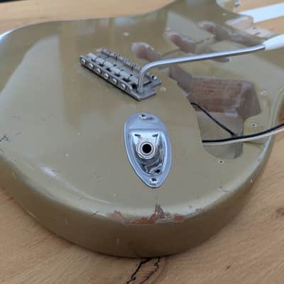 Dutchrelics Stratocaster nitro Body 2014 Shoreline Gold + Vibrato image 8