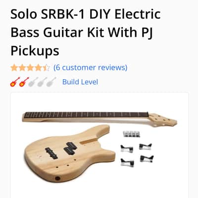 Solo SRBK-1 DIY Electric Bass Guitar Kit w/ PJ Pickups – Unopened/New in Original Box image 1