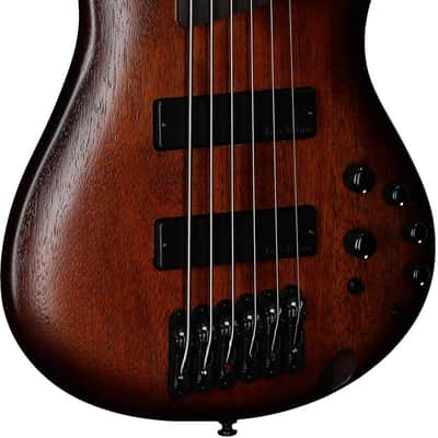 Ibanez SR506A 6-String Electric Bass - Mahogany Brown Burst Low Gloss image 3