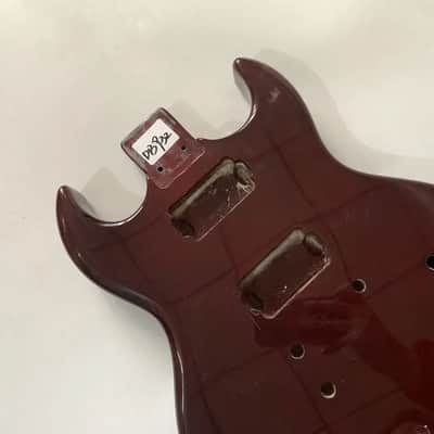 Wine Red Finish Guitar Double Cutaway Solid Basswood Body image 2