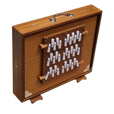 SHRUTI BOX~3 OCTAVES~TEAK WOOD~SIZE (17" X 14" X 3")~36 NOTES~TUNE TO 440 Hz~BHAJAN~SHRUTI~YOGA~VOCAL~CHANT~WITH GIG BAG image 3