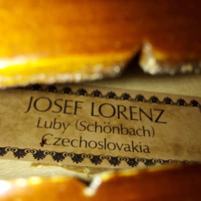 Josef Lorenz Luby Schonbach size 4/4 violin, Czech, Glasser Bow image 2