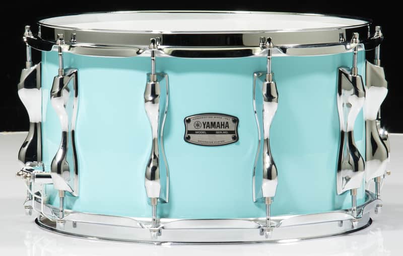 Yamaha Recording Custom 14x8 Snare Drum - Surf Green image 1