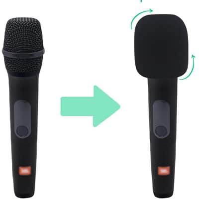 Microphone Covers Foam , 2 Pack Microphone Windscreen Pop Filter Foam Mic Cover for Handheld Microphone image 2