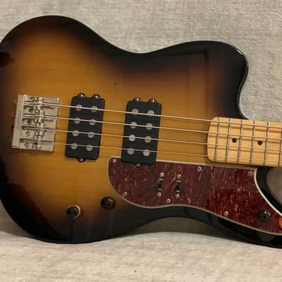2012 Fender Pawn Shop Reverse Jaguar 32” Scale Bass Sunburst Upgraded Active Electronics & Coil Tap + TKL Case image 1