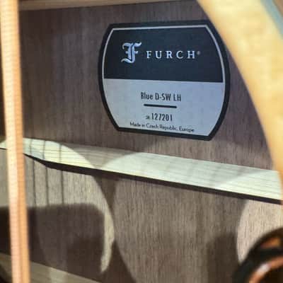 Furch Guitars BLUE LH D SW EAS VTC Lefty Dreadnough  (CUSTOM ORDER for Al’s Music Factory) UNIQUE IN THE WORLD !!! image 5