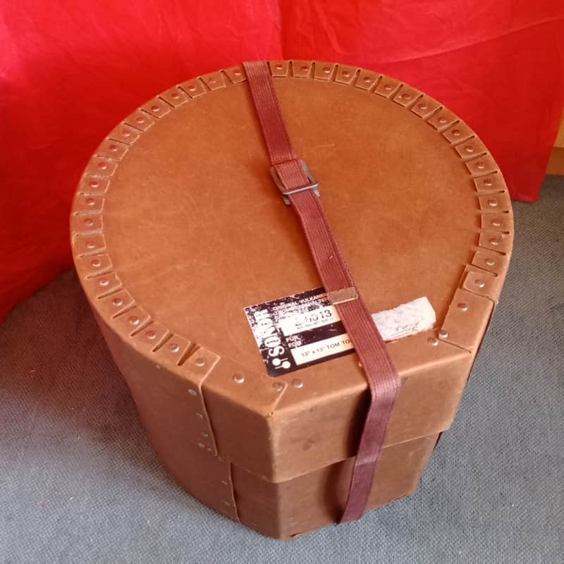 Vintage Sonor Z 6013 Original Vulkanfiber Drum Case for 13"x13" Tom - Made In Germany ( Horst Link era) image 1