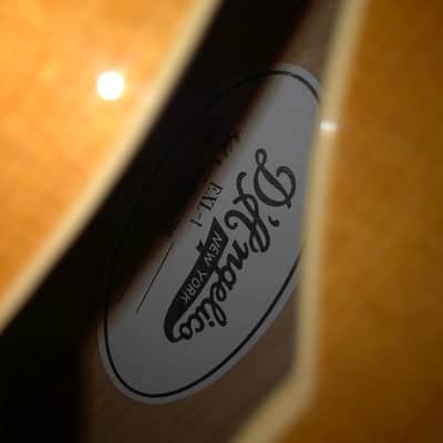 D'Angelico Left Handed Premier EXL-1 Hollow Body Electric Guitar- Nature - Nature / Blonde image 10
