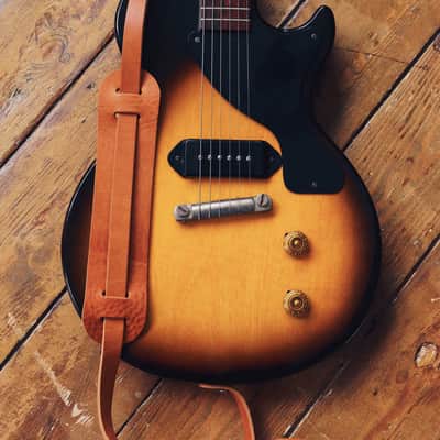 Vintage 60s Strap / Shoulder Pad / Leather Guitar Strap / Three Colourways image 1