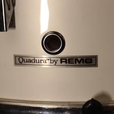 Remo Quadra PST 5pc Drum Set Kit White 22/16/14/13/12" image 18