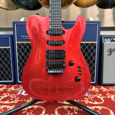 ESP The Eclipse Custom Telecaster Floyd Rose Candy Apple Red '90s MADE IN JAPAN image 4