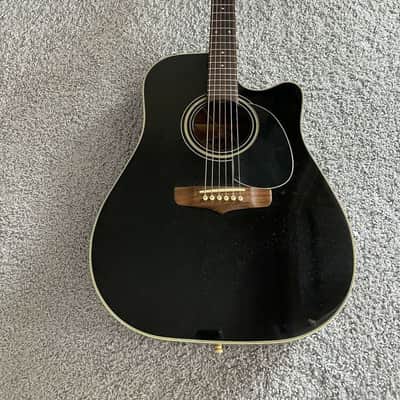 Fender La Brea California Series Black MIK Rare Vintage Acoustic Electric Guitar image 1
