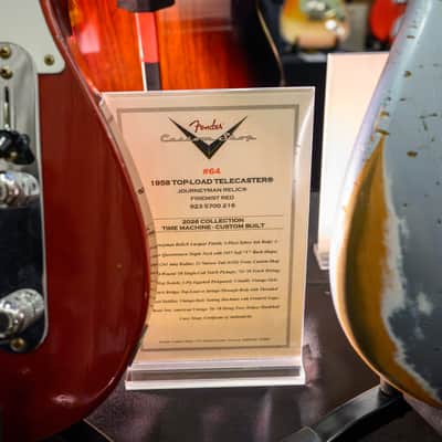 (Pre-Order) Fender 1958 Top-load Telecaster - Journeyman Relic - 2026 Collection - Time Machine Series - Custom Built, Firemist Red - 2026 Summer Dealer Event #64 image 2
