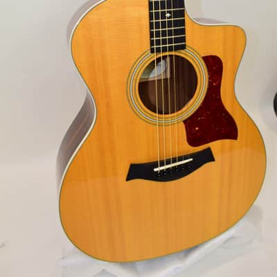 2016 Taylor 214ce DLX Grand Auditorium Acoustic Electric Guitar, Natural w/ Case image 4